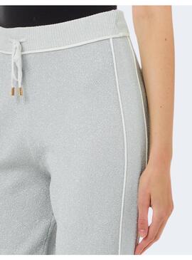 Pantalón Liu Jo chandal gris brillos para mujer