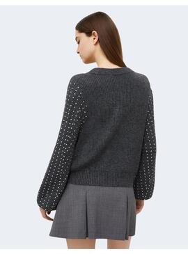 Jersey Marella Molo Gris con Strass para mujer