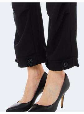 Pantalon Liu Jo negro cargo elástico para mujer