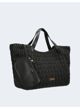 Bolso Liu Jo tote negro guateado para mujer