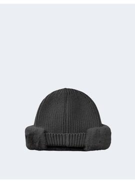 Gorro Liu Jo lana pelo negro para mujer