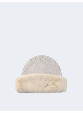 Gorro Liu Jo lana pelo beig para mujer