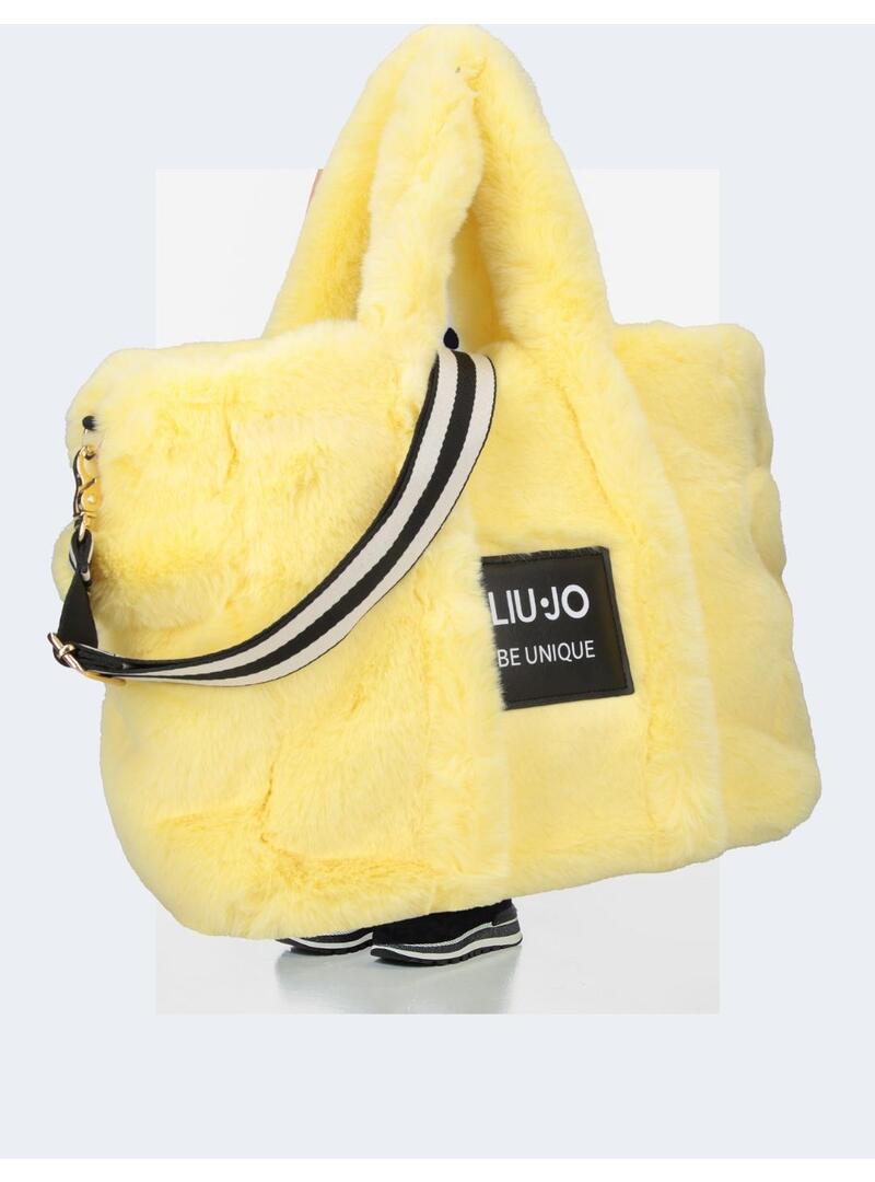 Bolso Liu jo Peluche amarillo para mujer