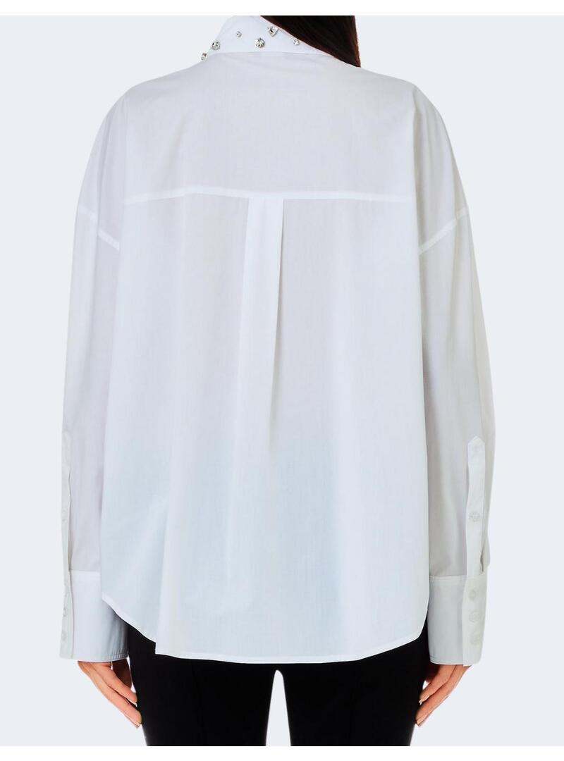 Camisa Liu Jo blanca con piedras para mujer