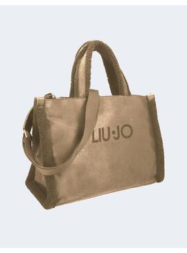 Bolso Liu Jo marrón piel borrego para mujer