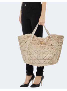 Bolso Liu Jo tote beig peluche para mujer