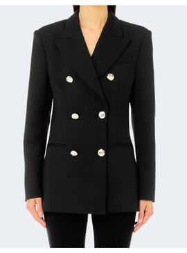 Blazer Liu Jo negra cruzada para mujer