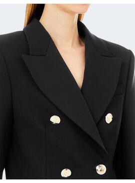 Blazer Liu Jo negra cruzada para mujer