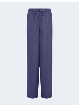 Pantalon Marella Alamaro azul recto para mujer