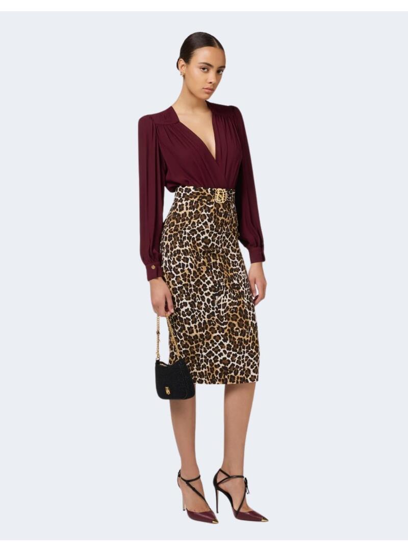 Falda Elisabetta Animal Print Para Mujer