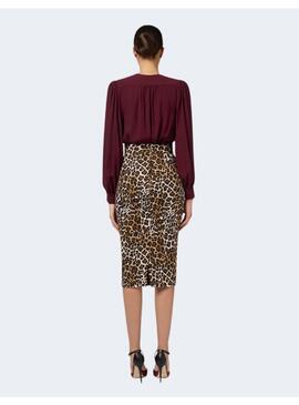 Falda Elisabetta Animal Print Para Mujer