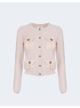 Chaqueta Chanel Tricot Elisabetta Beige Para Mujer