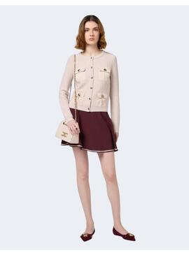 Chaqueta Chanel Tricot Elisabetta Beige Para Mujer