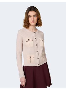 Chaqueta Chanel Tricot Elisabetta Beige Para Mujer