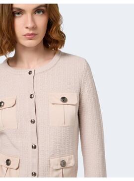 Chaqueta Chanel Tricot Elisabetta Beige Para Mujer