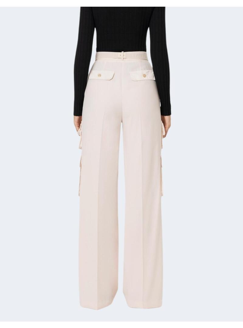 Pantalón Bolsillos Elisabetta Beige Para Mujer