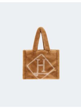 Bolso Herno Caramelo Logo Para Mujer