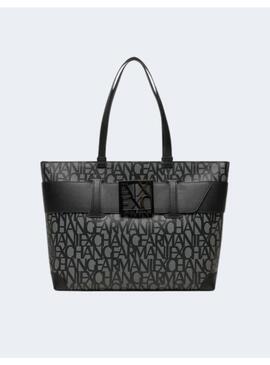 Bolso AX Multilogos Negro Para Mujer