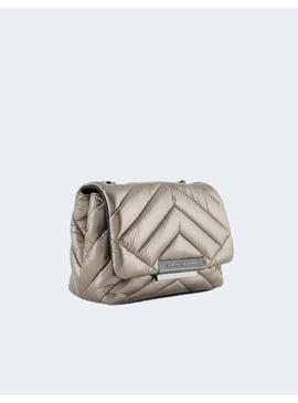 Bolso AX Metalizado Gris Para Mujer