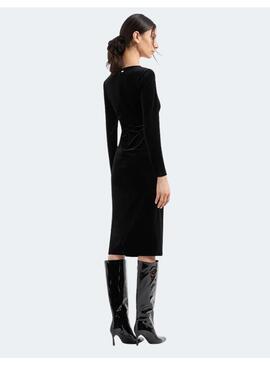 Vestido AX Terciopleo Negro Para Mujer