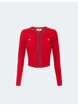 Cardigan Elisabetta Franchi Rojo Para Mujer