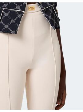 Pantalón beige elisabetta franchi para mujer