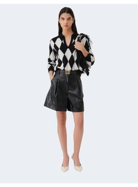 SUETER MARELLA ROMBOS BLANCO/NEGRO PARA MUJER