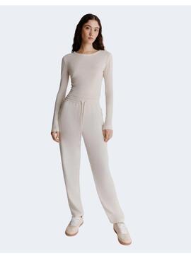 Pantalon Marella Abitata blanco jogger para mujer