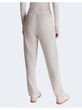 Pantalon Marella Abitata blanco jogger para mujer