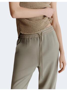 Pantalon Marella Abitata verde jogger para mujer