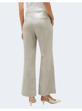 Pantalon Marella Nardo gris brillo para mujer