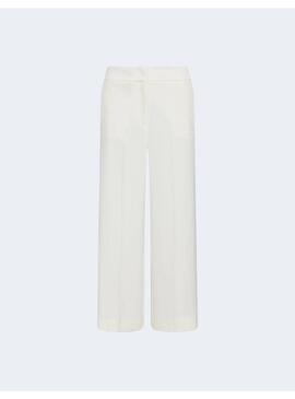 Pantalon Marella Grace blanco crepe para mujer