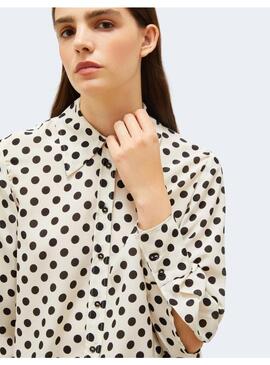 Camisa Marella Conio lunares seda para mujer
