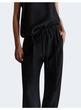 Pantalon Marella Abetaia negro jogger mujer