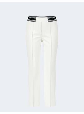 Pantalon Marccain blanco goma cintura para mujer