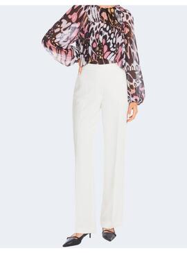 Pantalon Marccain blanco crepe para mujer