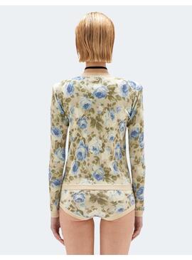 Cardigan blugirl flores azules para mujer