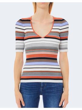 Jersey Liu Jo punto rayas colores para mujer