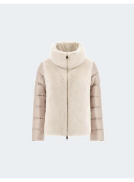 Chaqueta Herno Pelo Delantero Beige