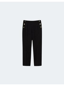Pantalón twinset cropped negro para mujer