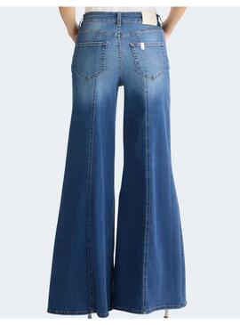 Vaquero Liu Jo denim azul campana grande para mujer