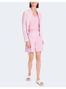 Bermuda Marccain rosa lino para mujer