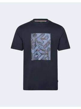 Camiseta Taut Front Print Navy