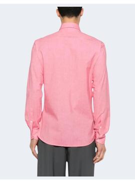 Camisa Rossini Lino Light Red Plani