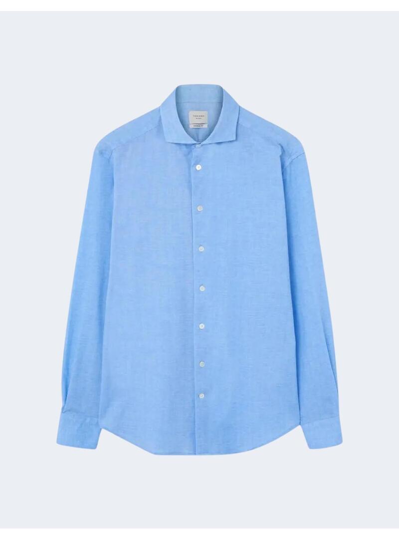 Camisa Rossini  Lino Light Blue