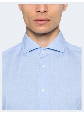 Camisa Rossini  Lino Light Blue