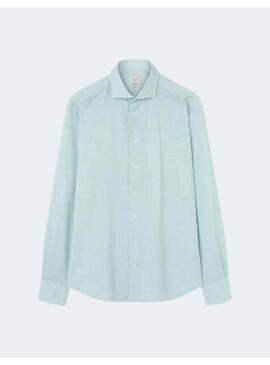 Camisa Rossini Lino Green Plain