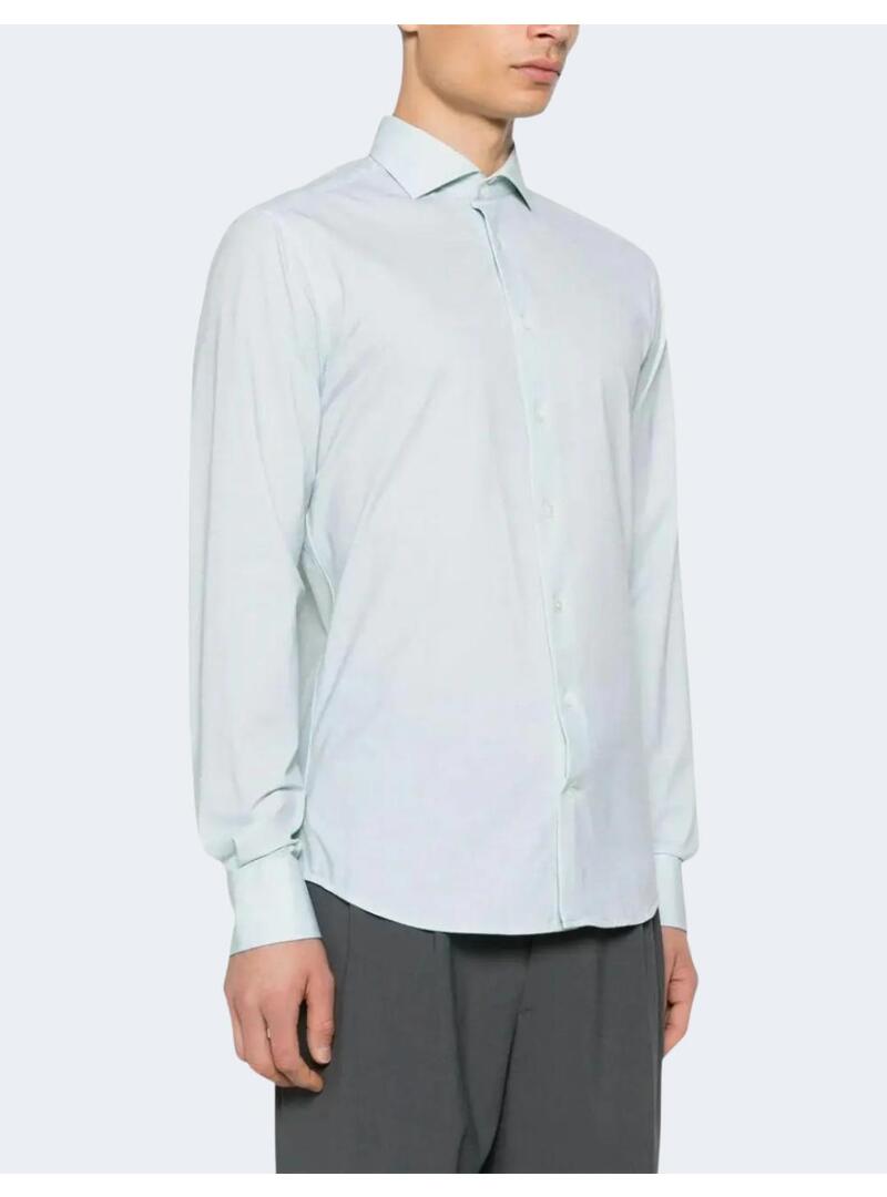 Camisa Rossini Lino Green Plain
