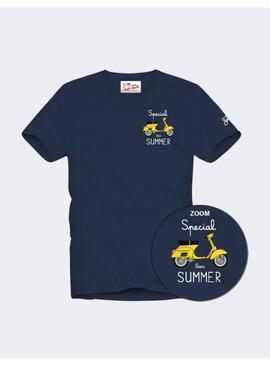 Camiseta Special Vespa Navy