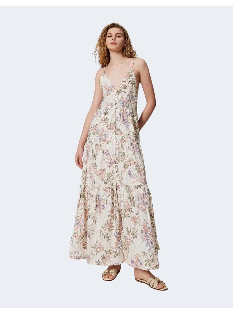 Vestido twinset flores tirantes mujer